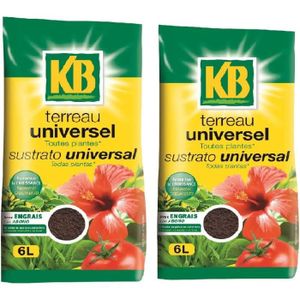 TERREAU - SABLE KB Terreau Universel Toutes Plantes lot 2 Sacs 6l KBUNI663