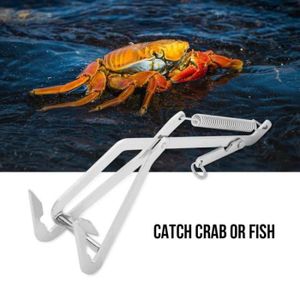 PINCE DE SERVICE VERYNICE-pince de pêche Pince en acier inoxydable poisson crabe équipement de piège à pêche pince accessoire de matériel