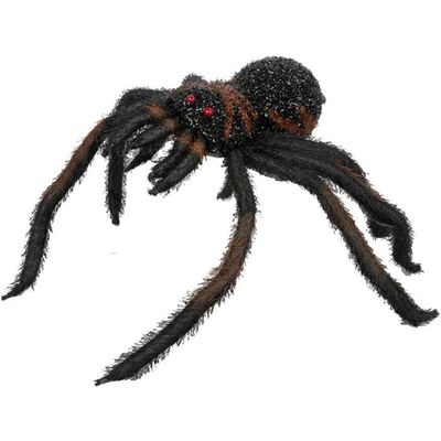 Lot De 100 Araignées Réalistes VIKY Pour Halloween – 2 Tailles (15 Et 20 Mm), En Plastique Noir, Déco Et Farces