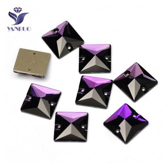 FASHEWELRY Lot De 672 Perles Cubiques En Verre Cristal - 4 Tailles - Perles Carrées à Facettes Plaquées Couleur AB Pour La Fabrication De Bijoux (transparent