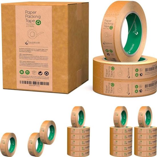 Scotch Kraft Ruban Adhésif, 24Mm X 50M, Papier Marron Durable Et  Recyclable