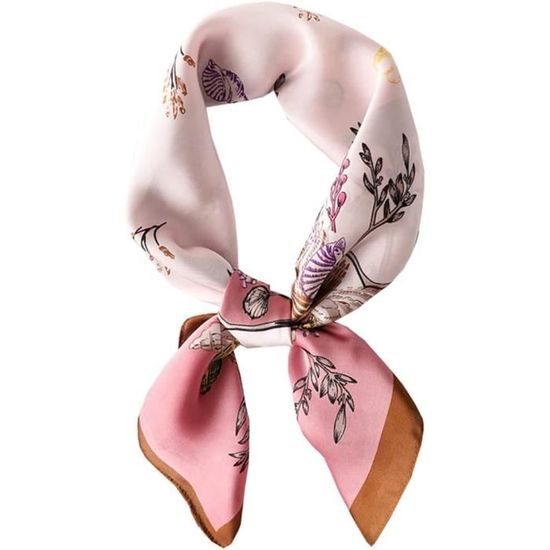 Foulard Carré 100% Soie - Dimensions 75x75 Cm, Occasion En Très Bon état - écharpe Légère Et élégante
