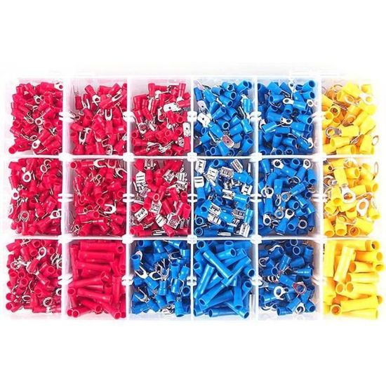 1000 Pièces Bouchons à Sertir Pour Câbles électriques - Calibre 16-14 AWG