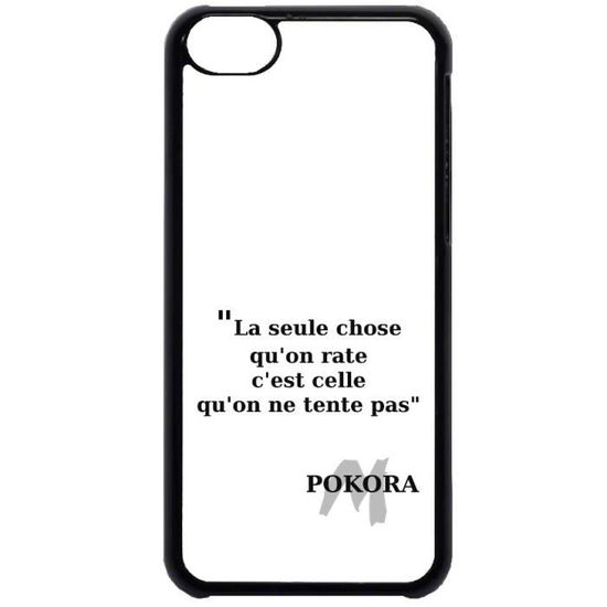 Coque Iphone 5C devise citation Matt Pokora Cdiscount