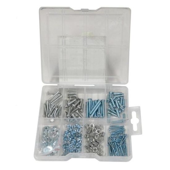 Assortiment De 330 Rondelles Et écrous Zinc UNC - Pour Bricolage Et Restauration Auto