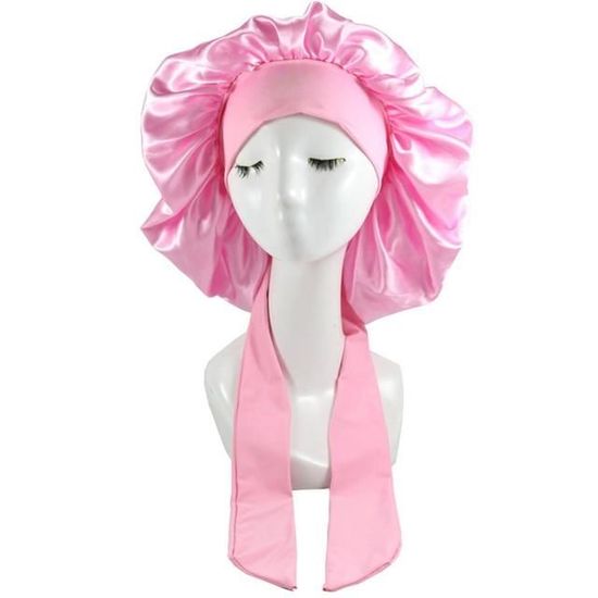 Bonnet Satin Réversible Wax - Fait Main, Réglable, Pour Tous Types De Cheveux