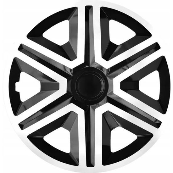 Enjoliveurs de roues universels 16 " blanc-noir NRM Action