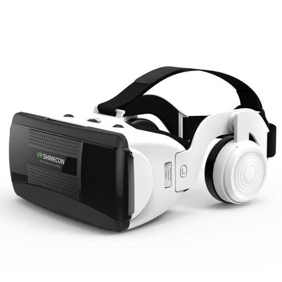 Casque VR, Lunettes 3D Réalité Virtuelle pour iPhone, Samsung et Autres Smartphone (4.0 à 6.0 Pouces) Blanc Mon1224-9-37154