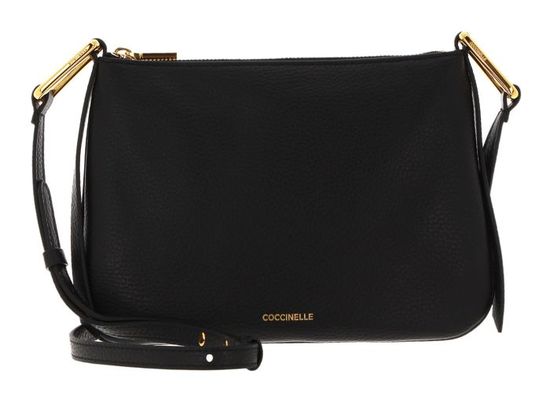 Sac à épaule COCCINELLE Aura Mini Bag - Cuir Argenté, Bandoulière Ajustable, Neuf Avec étiquettes