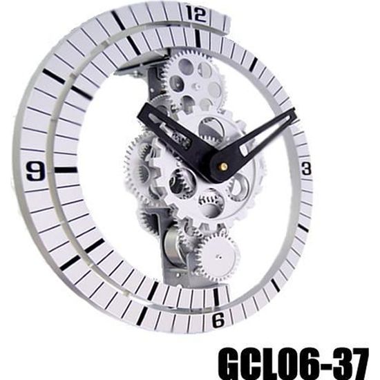 Mécanisme D'Horloge Squelette à Quartz 86 Mm - Argenté, Engrenages Visibles, Chiffres Romains, Pour DIY Et Remplacement
