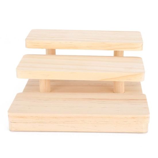 Porte-lunettes En Bois 4 étages - Présentoir Pour 8 Paires De Lunettes Ou De Soleil, Avec Tournevis (Bois De Pin)