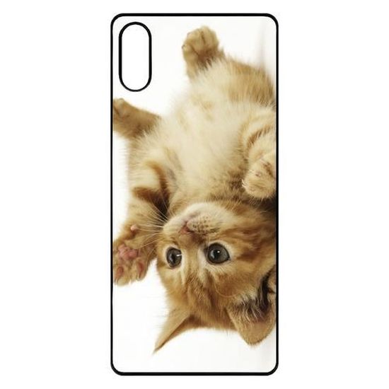 Coque Smartphone Petit Chaton Mignon Compatible Avec Sony Xperia L3 Plastique Bord Noir Cdiscount Telephonie