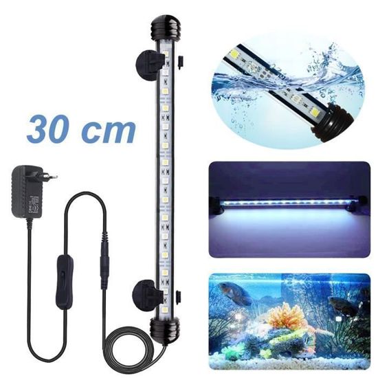 Nobleza - Lampe LED Pour Aquarium, Lumière Blanche Étanche Pour Aquarium, Éclairage Blanc