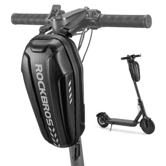Sacoche Avant étanche 2L Pour Trottinette électrique Et Vélo – EVA Rigide, 250g, Noir