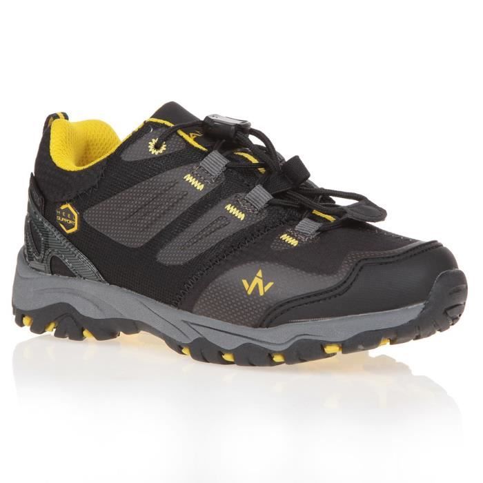 WANABEE Chaussures de randonnée Hike 300 Low - Garçon - Noir et jaune