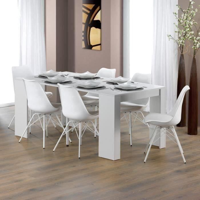 Goomy Table console extensible - Style contemporain - Blanc mat - L 50 à 180 cm