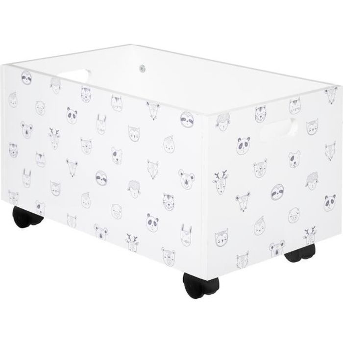 Coffre à roulettes Blanc Atmosphera