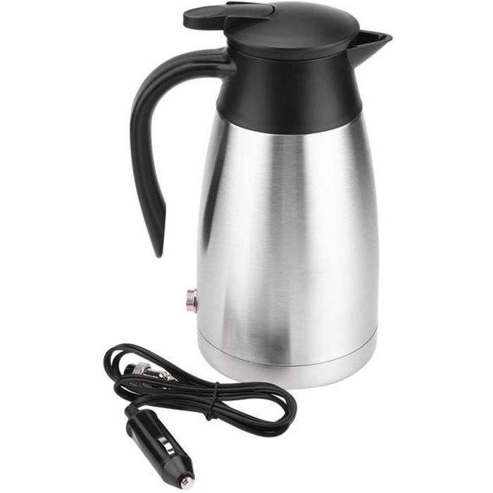 Bouilloire de voiture,1000ML 12V / 24V En Acier Inoxydable Électrique En Voiture Voyage