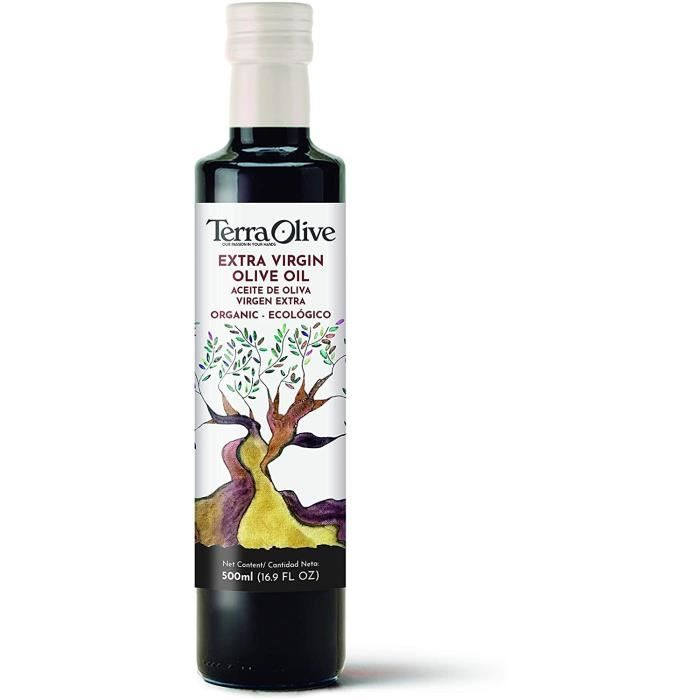 TerraOlive - Huile d'Olive Extra Vierge Biologique Bio - 500 ml