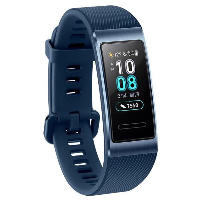 Huawei Band 3 Pro GPS bande intelligente en métal Amoled 0.95 'écran tactile couleur nage course capteur de fréquence cardiaque Brac