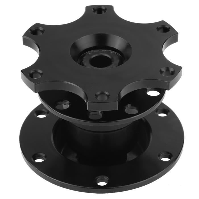 XUY Adaptateur De Moyeu À Dégagement Rapide Pour Volant De Voiture Universel Kit De Bossage Amovible Pour Voiture De Course Noir