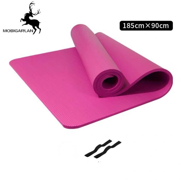 Tapis de Yoga Antidérapant - Tapis Yoga Antidérapant Écologique - Tapis pour Yoga Et Pilate - Matelas Yoga - Yoga Mat 185 x 90 cm
