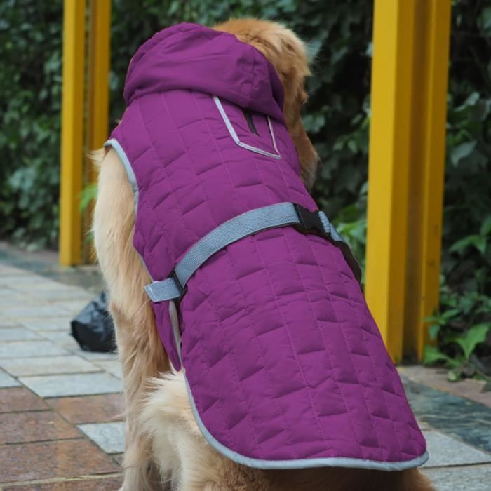 Vêtements pour animaux Manteau de chien chaud d'hiver imperméable coupe-vent pour animaux de compagnie pour petit chien grand moyen
