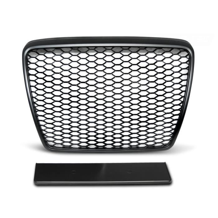 Grille de calandre Audi A6 C6 09-11 look RS noir (U13)