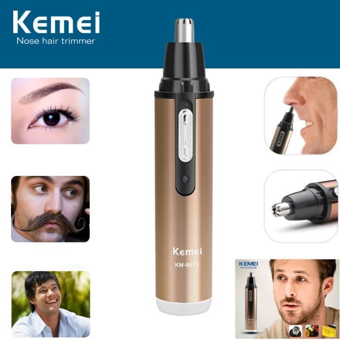 Rechargeable Tondeuse Rasoir À Poil Oreille Nez Moustache Dépilatoire Pour Homme