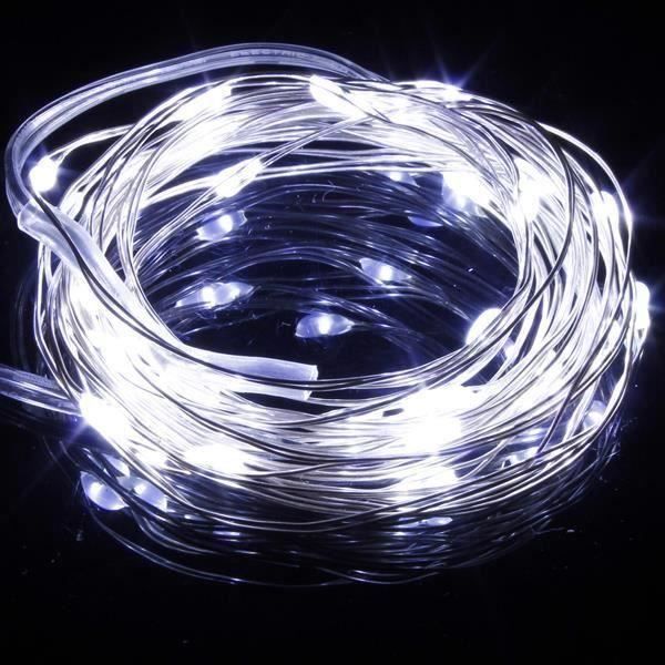 3M LED Guirlande Lumineuse Fil Cuivre Jardin Noël Blanc Ma18896
