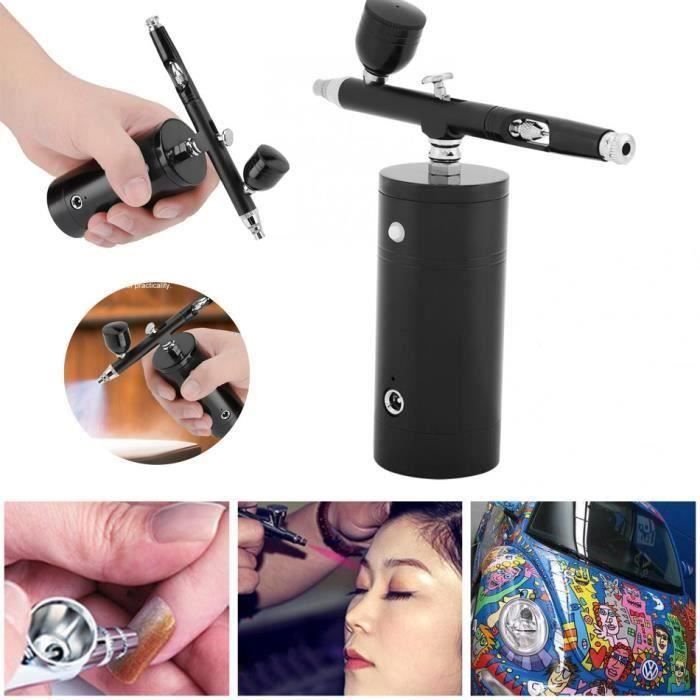 0.3MM 7CC Nail Art Mini Compresseur Kit Double Action Air Brush Pistolet Pistolet pour Beauté Hydratant Nail Design