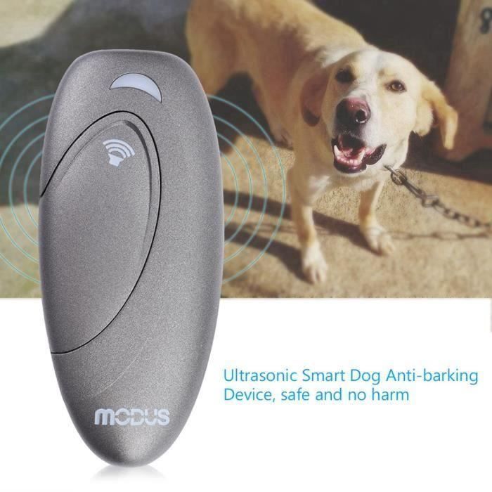 Dispositif anti-aboiements de chien intelligent ultrasonique portable Entraîneur de contrôle d'aboiement -YUA