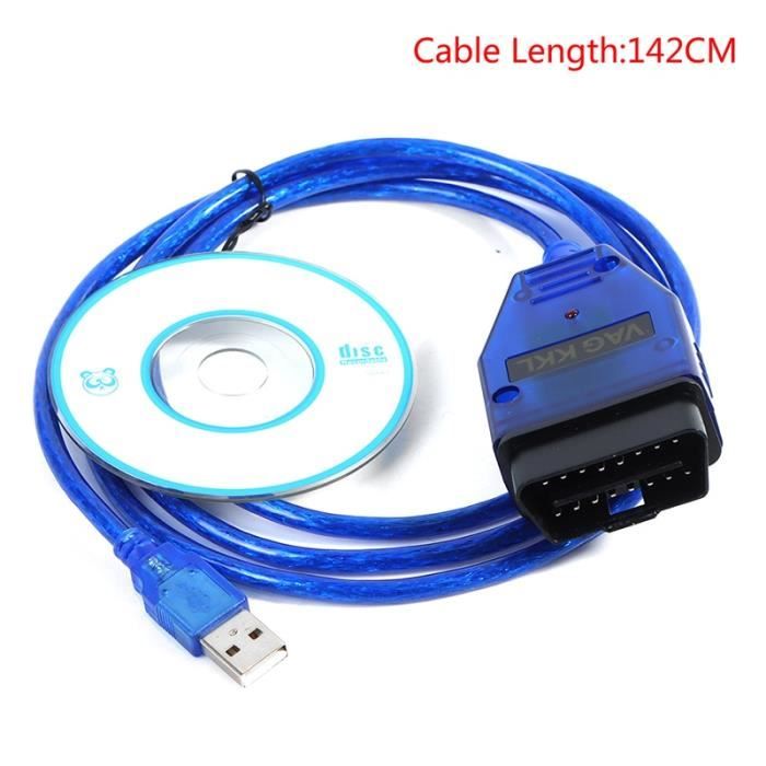 VAG-COM 409 COM VAG 409.1 KKL Câble Câble Diagnostic Scanner Interface Câble Diagnostic Scanner d'interface d