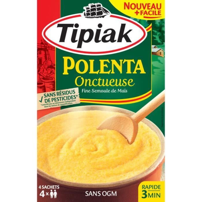 TIPIAK Polenta - Sans résidus de pesticides - 4x100 g