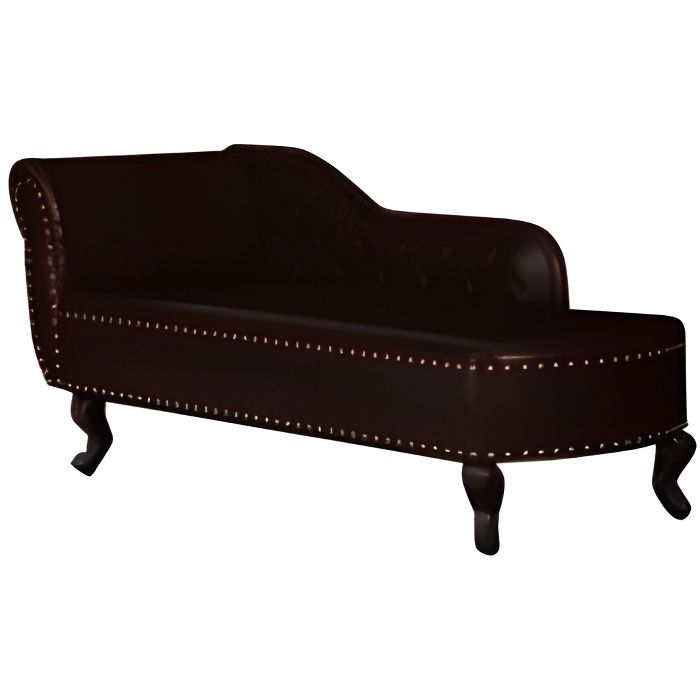 Canapé méridien " Chesterfield" capitonné simili cuir