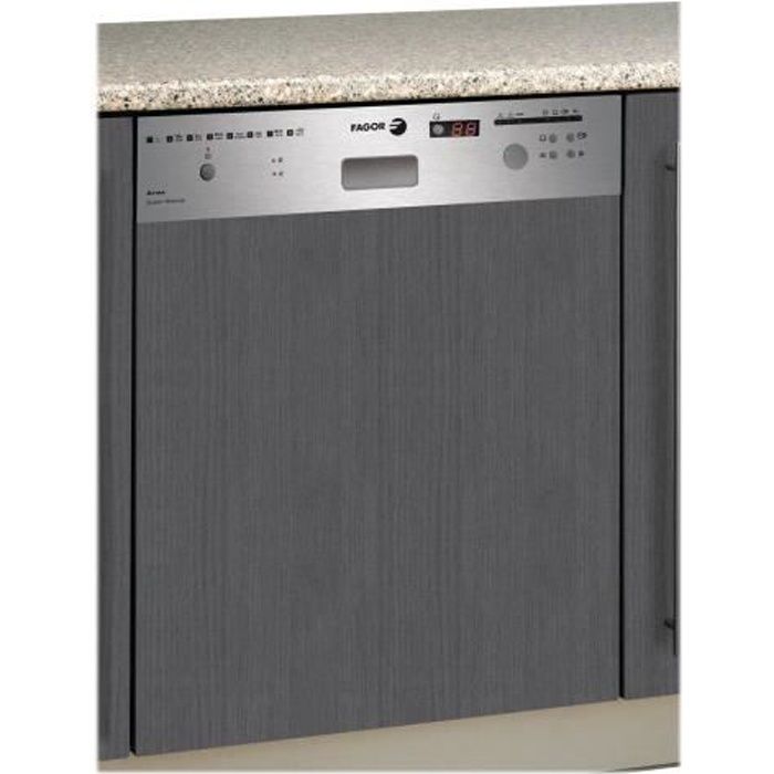 Fagor LVF17IX Lave-vaisselle intégrable Niche largeur : 60 cm profondeur : 60 cm hauteur : 89 cm