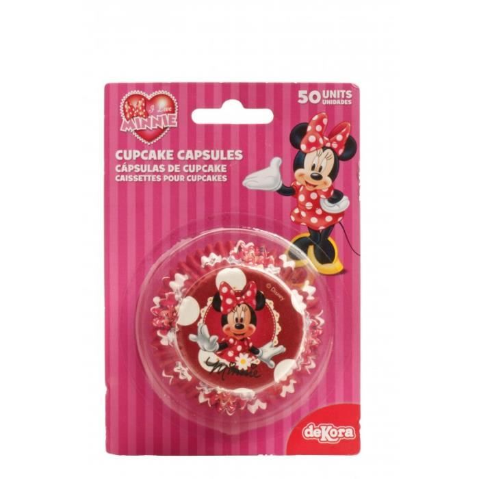 Lot 50 Caissette a cupcake Minnie Disney - Anniversaire Gouter Patisserie - 216