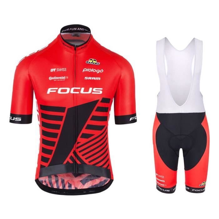 Homme Maillot Velo Mountain Bike Short Sleeve Bike Jesey with Biking Shorts Respirant Vêtements de Cyclisme