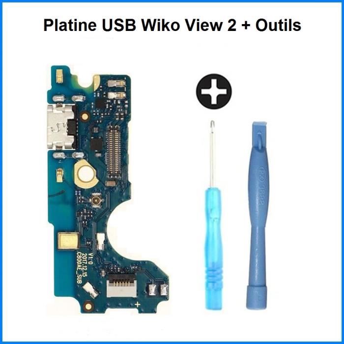 Connecteur de Charge USB Wiko View 2 - 100% ORIGINAL + Outils