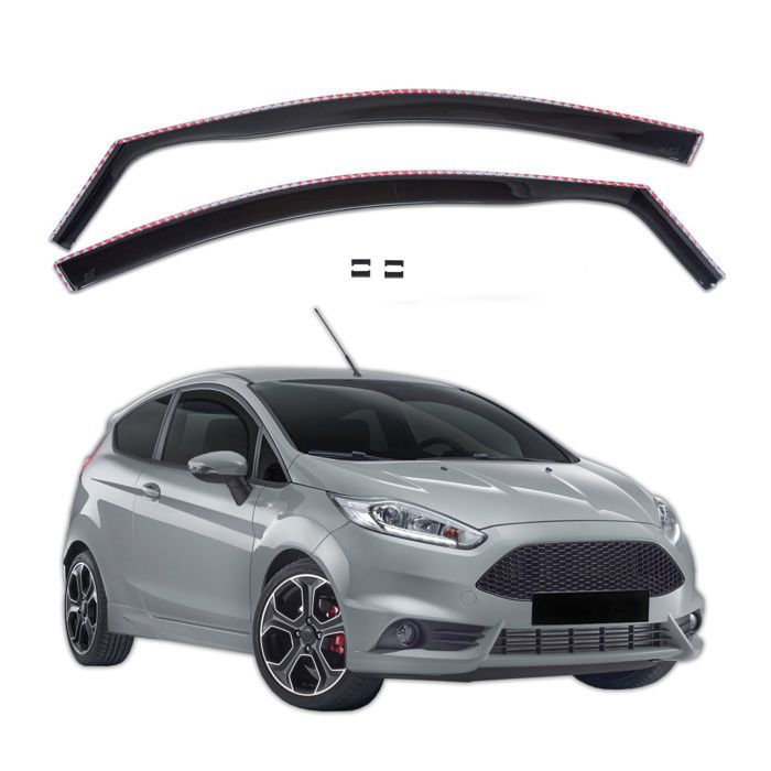 Déflecteurs D'Air HEKO Pour Renault Captur 2013-2019 - Ensemble 4 Pièces - Montage Intérieur Sans Adhésif