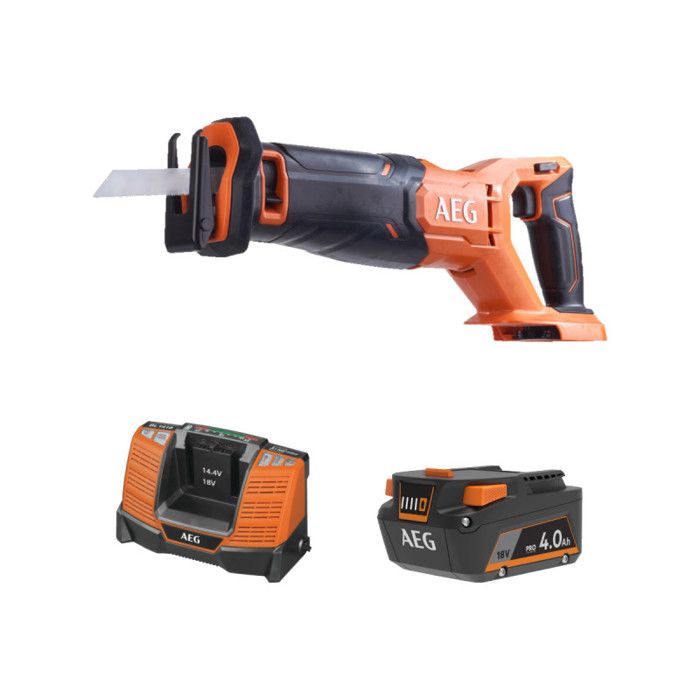 AEG Pack Scie Sabre 18V + Batterie 4.0 Ah - vue 3