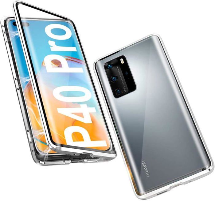 Étui Portefeuille Magnétique Pour Huawei P40 Pro/Pro Plus - Housse En Cuir PU Avec Porte-Cartes - Fonction Stand - 5