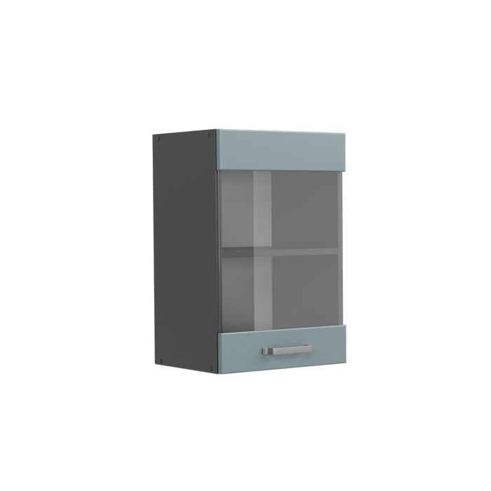Armoire en verre R-Line 40cm Bleu-gris/Anthracite Vicco 41069
