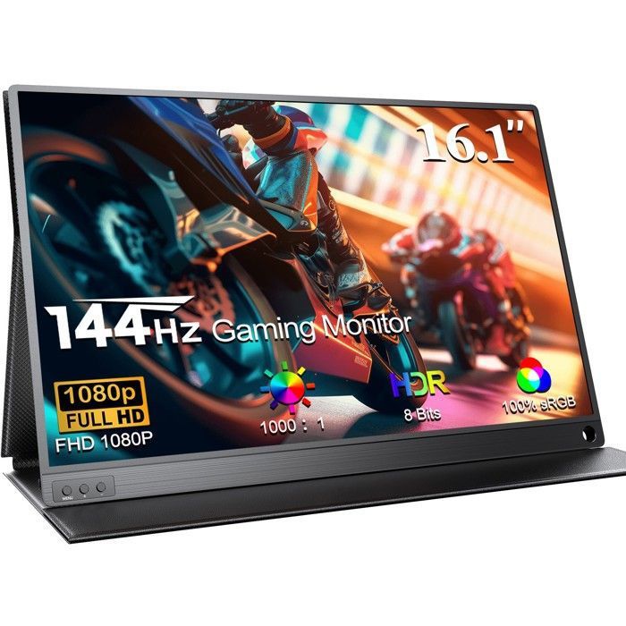 UPERFECT Moniteur portable 161 pouces 1080P Full HD 144HZ pour ordinateur portable/PC/Mac/PS4/Xbox