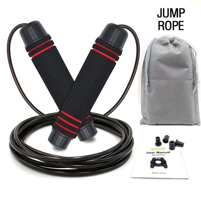 Corde à Sauter, Speed Jump Rope Réglable pour Hommes & Femmes ...