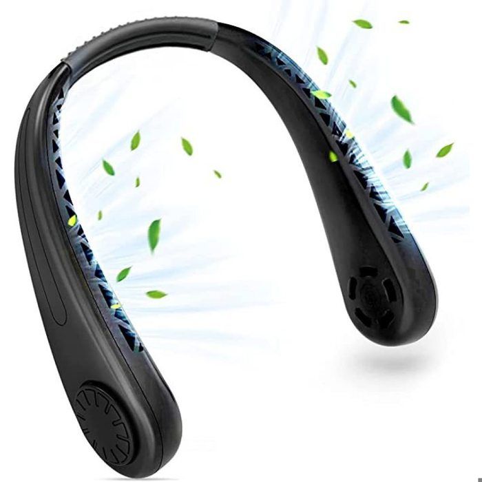 Petit Ventilateur de cou ventilateur portable mini ventilateur USB silencieux mains libres flux dair à 360 ° - Ynkkvre