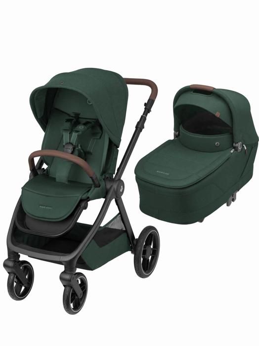 MAXI-COSI poussette Duo Oxford Plus avec nacelle bébé Sense de la naissance à 4 ans (22kg) Twillic Green