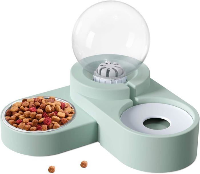 Comparer les prix de Gamelles pour chats, Gamelles pour chats Gamelle Distributeur d'eau automatique pour animaux de compagnie Petits chiens et chats 2
