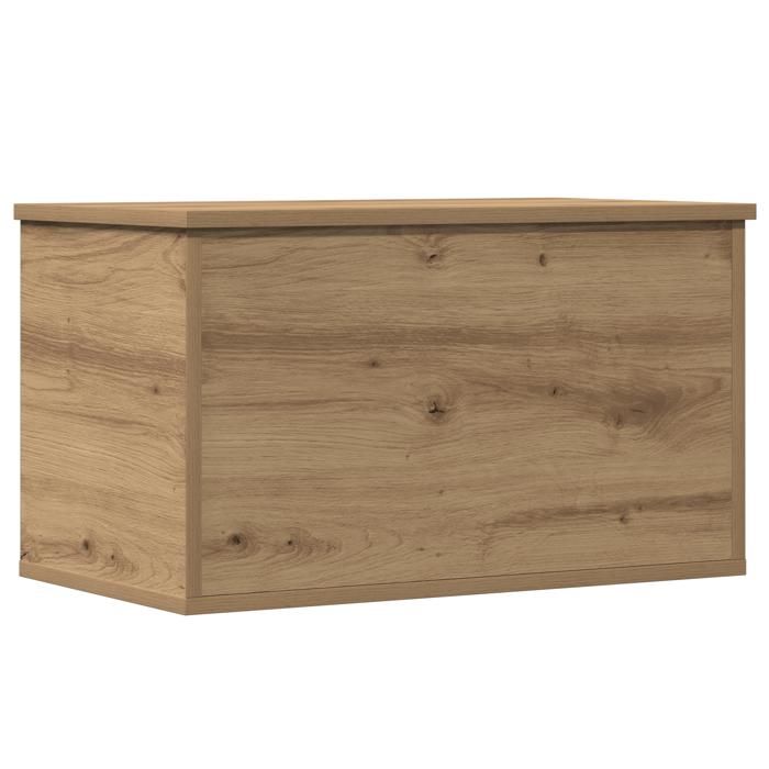 757551& Coffre de rangement/Stockage - Matériau durable - avec couvercle Chêne artisanal 60x35x35 cm Bois panelisé