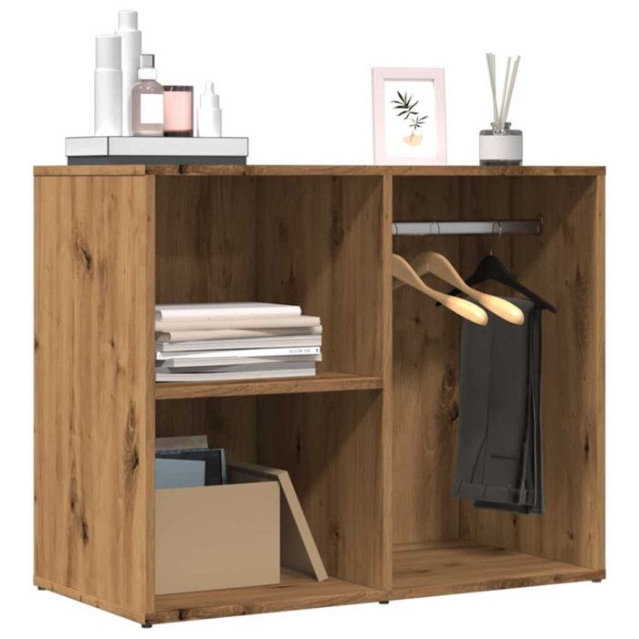 Armoire de dressing - Chêne artisanal - 80x40x65 cm - Design élégant - Espace de rangement spacieux